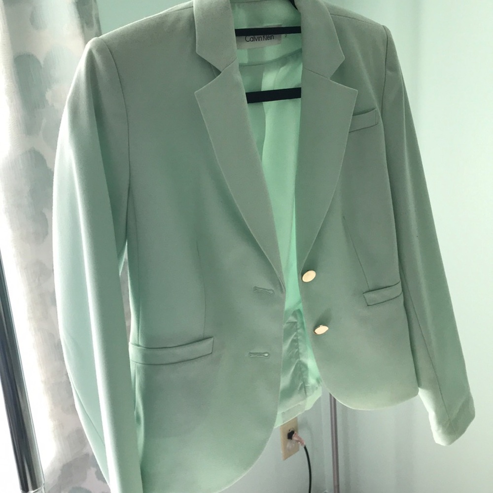 Calvin Klein Light Teal Blazer